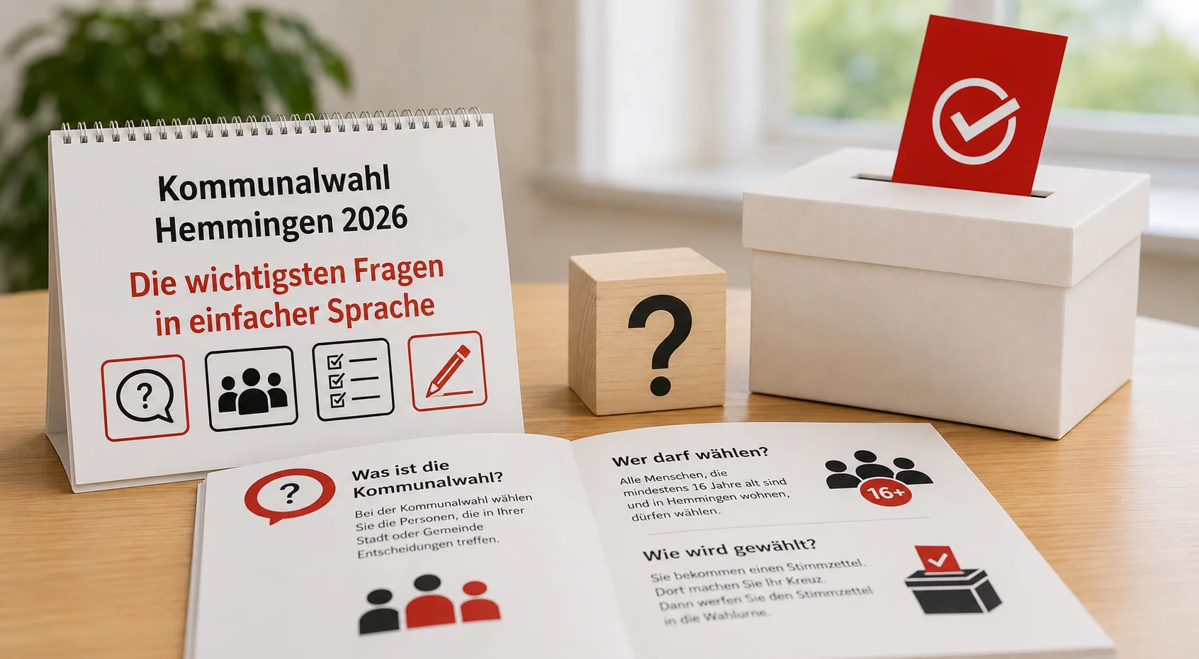 Einfache und verständliche Informationen zur Kommunalwahl Hemmingen 2026