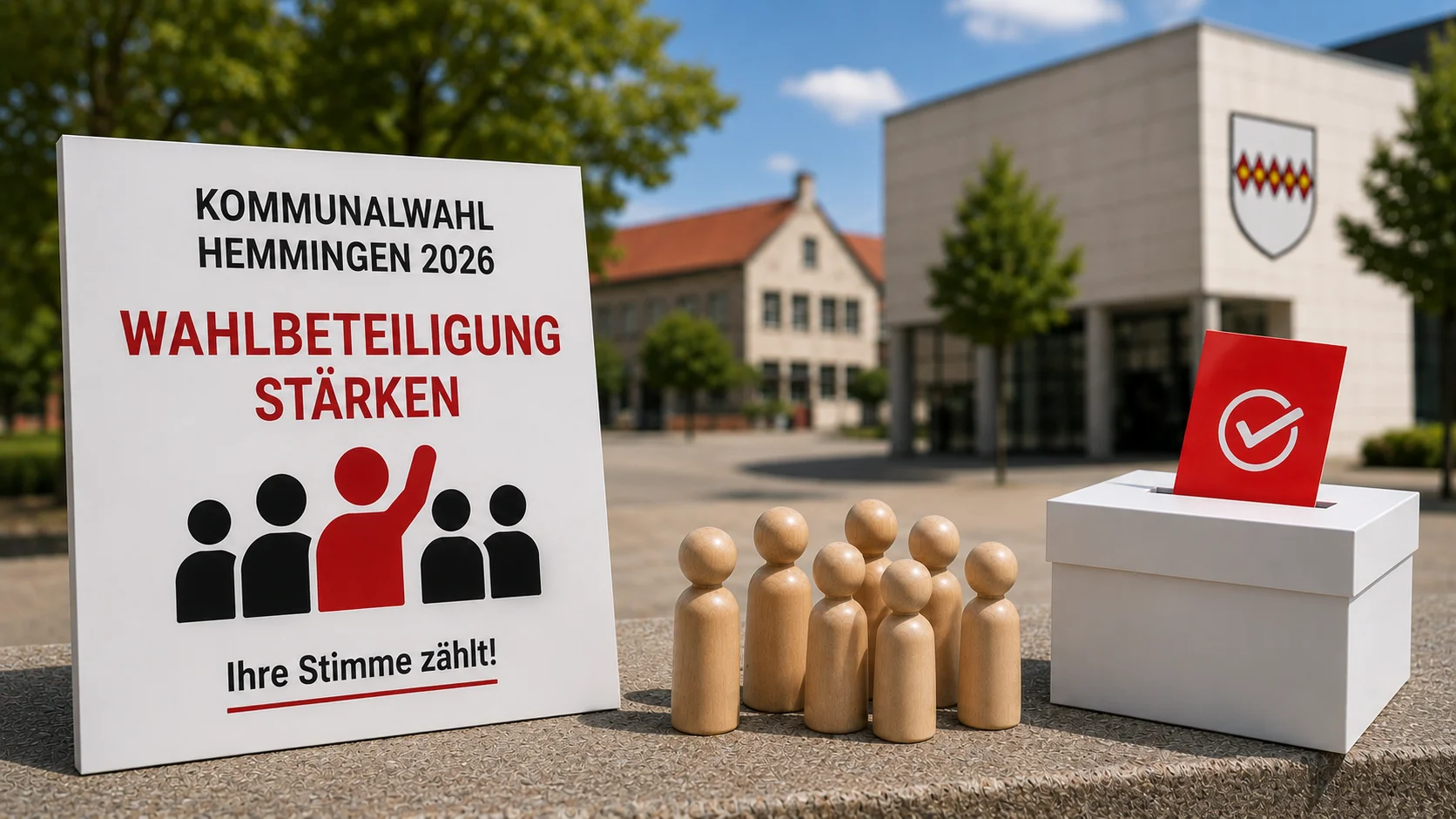 Bürgerinnen und Bürger motivieren zur Teilnahme an der Kommunalwahl Hemmingen 2026
